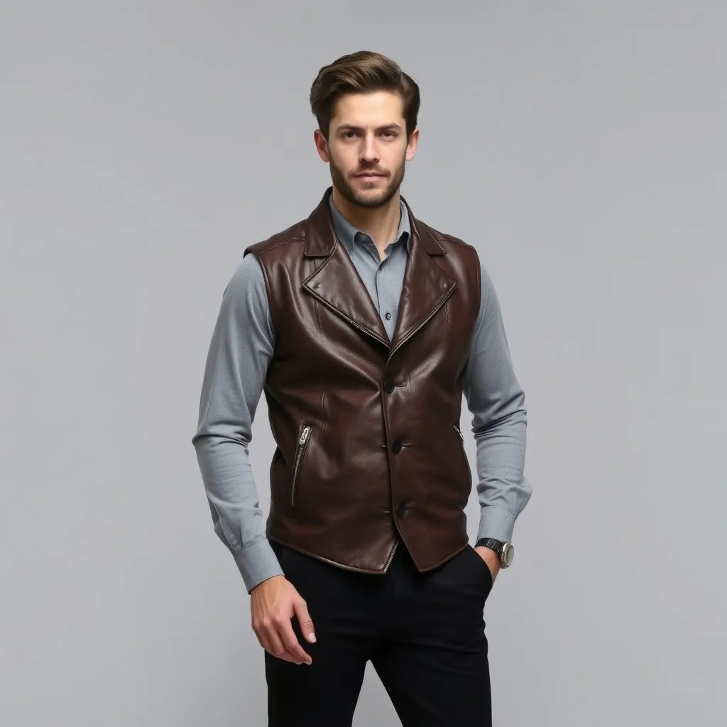 LEATHER VESTS FOR MEN