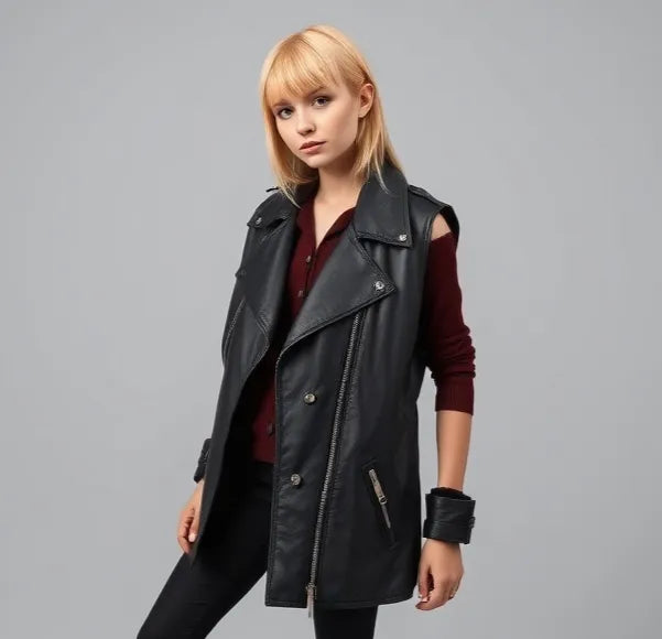 LEATHER VESTS FOR WOMEN